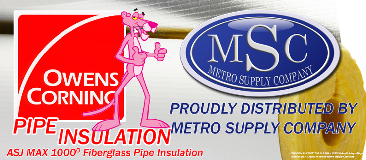 Owens Corning Fiberglass Pipe Insulation 2 Wall 