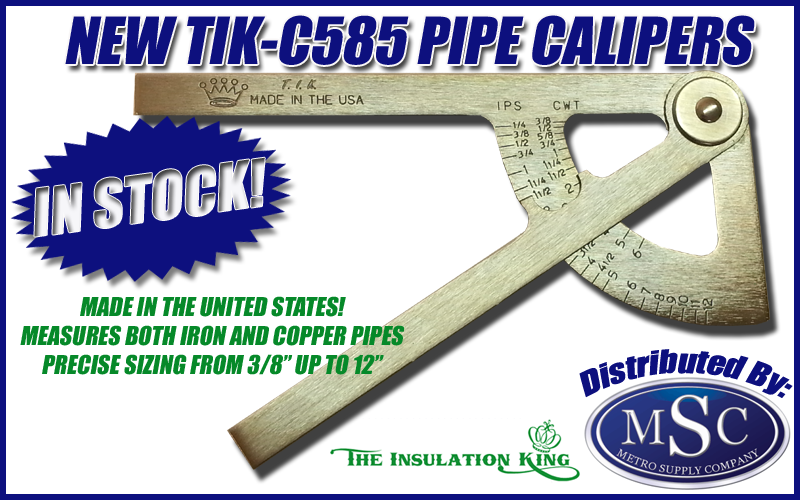 New Tik C585 Pipe Calipers